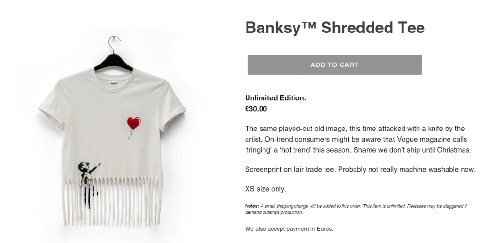 shredded tee