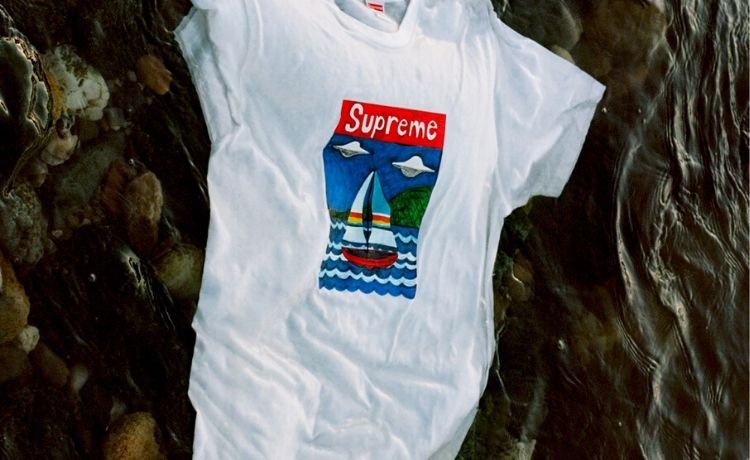 supreme print tee