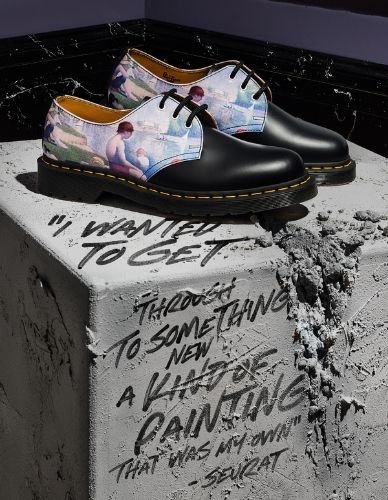 Scarpe 1461 Bagnanti ad Asnières di Seurat Dr. Martens x National Gallery