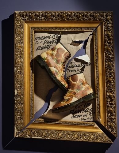 Stivale 1460 Girasoli di Van Gogh Dr. Martens x National Gallery